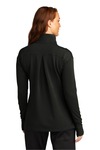 sport-tek lst561 ladies sport-wick ® flex fleece 1/4-zip Back Thumbnail