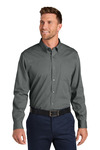 Port Authority W816 Long Sleeve Nailhead Easy Care Shirt Front Thumbnail