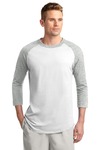sport-tek t200 colorblock raglan jersey Front Thumbnail