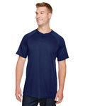 augusta sportswear ag1565 adult attain 2-button baseball jersey  Front Thumbnail