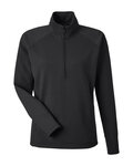 j america 8754ja ladies' apex fleece quarter-zip Front Thumbnail