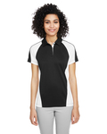 Harriton M385W Ladies' Advantage Snag Protection Plus IL Colorblock Polo Front Thumbnail