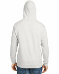 J America JA8815 Adult Tailgate Fleece Pullover Hooded Sweatshirt Back Thumbnail