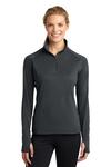 Sport-Tek LST850 Ladies Sport-Wick ® Stretch 1/4-Zip Pullover Front Thumbnail