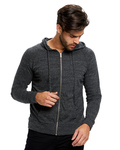 us blanks us655 unisex 4.9 oz. long-sleeve zip hoodie Front Thumbnail