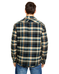 Burnside B8610 Adult Quilted Flannel Jacket Back Thumbnail
