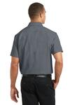 port authority s659 short sleeve superpro ™ oxford shirt Back Thumbnail