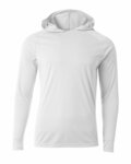 a4 nb3409 youth long sleeve hooded t-shirt Front Thumbnail