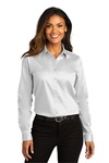 Port Authority LW808 Ladies Long Sleeve SuperPro ™ React ™ Twill Shirt Front Thumbnail