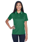 UltraClub 8406L Ladies' Cool & Dry Sport Two-Tone Polo Front Thumbnail
