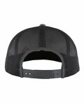 Pacific Headwear 108C Camo Snapback Trucker Cap Back Thumbnail