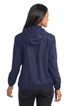 port authority l305 ladies hooded essential jacket Back Thumbnail