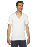 american apparel 2456 unisex usa made fine jersey short-sleeve v-neck t-shirt Front Thumbnail