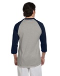 Champion T1397 Adult Raglan T-Shirt Back Thumbnail