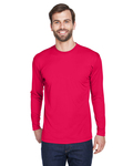 UltraClub 8422 Adult Cool & Dry Sport Long-Sleeve Performance Interlock T-Shirt Side Thumbnail