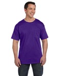 hanes 5190p beefy-t ® - 100% cotton t-shirt with pocket Front Thumbnail