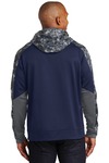 sport-tek st231 sport-wick ® mineral freeze fleece colorblock hooded pullover Back Thumbnail