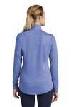 Sport-Tek LST407 Ladies PosiCharge ® Tri-Blend Wicking 1/4-Zip Pullover Back Thumbnail