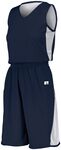 Russell Athletic 5R6DLX Ladies Undivided Single Ply Reversible Shorts Front Thumbnail