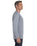 Hanes 5586 Authentic-T ® 100% Cotton Long Sleeve T-Shirt Side Thumbnail