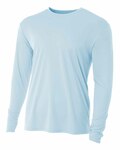 a4 nb3165 youth long sleeve cooling performance crew shirt Front Thumbnail