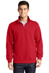Sport-Tek TST253 Tall 1/4-Zip Sweatshirt Front Thumbnail