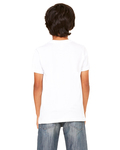 bella + canvas 3005y youth jersey short-sleeve v-neck t-shirt Back Thumbnail
