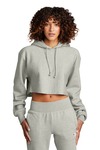 champion rw01w women's reverse weave ® cropped cut-off hooded sweatshirt Front Thumbnail