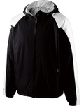 holloway 229111 adult polyester full zip hooded homefield jacket Front Thumbnail