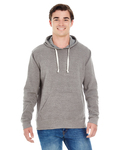 J America JA8871 Adult Triblend Pullover Fleece Hooded Sweatshirt Front Thumbnail