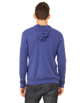 Bella + Canvas 3939 Unisex Triblend Full-Zip Lightweight Hoodie Back Thumbnail