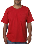 bayside ba5070 adult short-sleeve t-shirt with pocket Side Thumbnail