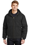 cornerstone j763h duck cloth hooded work jacket Front Thumbnail