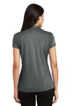 port authority l576 ladies trace heather polo Back Thumbnail
