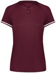 Augusta Sportswear AS6917 Ladies Cutter+ Henley Jersey Front Thumbnail