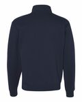 Jerzees 995M Nublend® Cadet Collar Quarter-Zip Sweatshirt Back Thumbnail