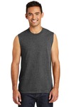 port & company pc54sl core cotton sleeveless tee Front Thumbnail