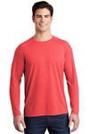 sport-tek st400ls posicharge ® long sleeve tri-blend wicking raglan tee Front Thumbnail