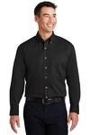 Port Authority S600T Long Sleeve Twill Shirt Front Thumbnail