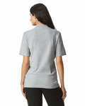 american apparel 1pq unisex mockneck pique t-shirt Back Thumbnail