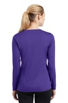 Sport-Tek LST353LS Women's Long Sleeve PosiCharge ® Competitor™ V-Neck Tee Back Thumbnail