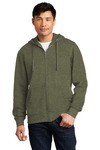 District DT6102 V.I.T. ™ Fleece Full-Zip Hoodie Front Thumbnail