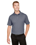 Devon & Jones DG22 CrownLux Performance™ Men's Address Melange Polo Front Thumbnail