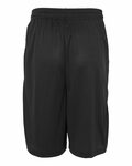 badger sport 4119 adult b-core 10" performance shorts with pockets Back Thumbnail
