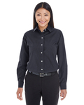 Devon & Jones DG534W Ladies' Crown Woven Collection™ Striped Shirt Front Thumbnail