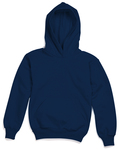 Hanes P473 Youth 7.8 oz. EcoSmart® 50/50 Pullover Hooded Sweatshirt Back Thumbnail