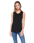 StarTee ST1150 Ladies' Cotton Muscle T-Shirt Front Thumbnail