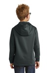 port & company pc590yh youth performance fleece pullover hooded sweatshirt Back Thumbnail