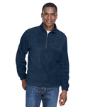 Harriton M980 Adult 8 oz. Quarter-Zip Fleece Pullover Front Thumbnail