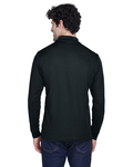 core365 88192 men's pinnacle performance long-sleeve piqué polo Back Thumbnail